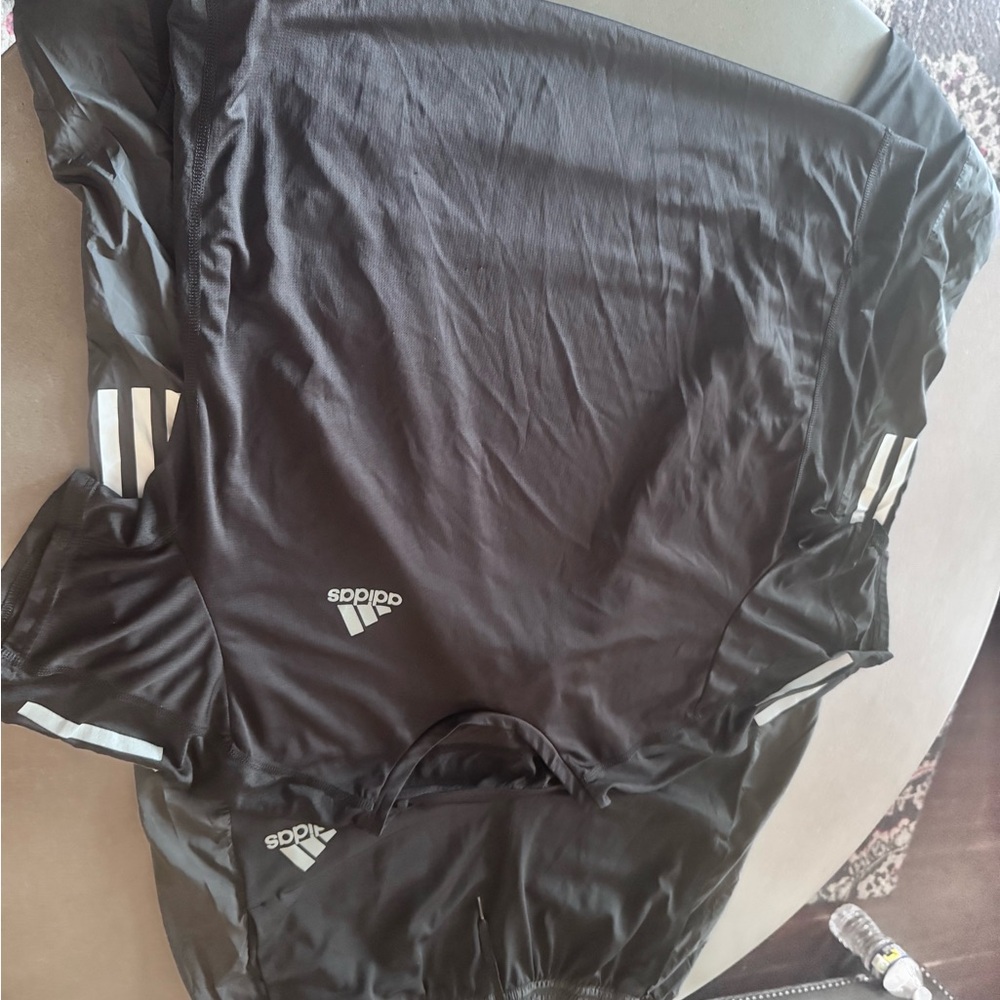 adidas Black Joggers with White Stripes - Picture 3 of 8